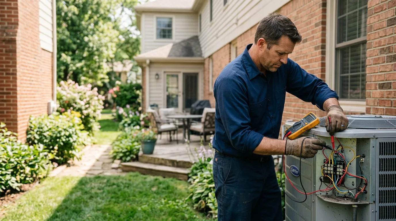 HVAC technician working near Edson, KS